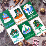 Merry Christmas Cards Christmas Tree Winter Gift Pop-Up Cards Christmas Decoration  Stickers Laser Cut New Year Greeting Cards