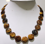 natural stone Necklace crystal agates malachite tiger eye Round shape beads for women jewelry necklace vintage style 18 inches