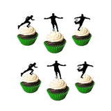 Football Theme Party Happy Birthday Banner Boy Soccer Cupcake Topper Flags Decoration For Baby Kids Birthday Party Supplies