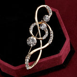 ZOSHI Fashion Jewelry Gold color Brooch Pins Austria Crystals Imitation Pearl Flower Brooch Wedding Accessories Vintage