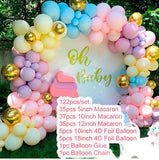 Back To School  Macaron Balloons Garland Arch Rose Gold Confetti Ballon Wedding Birthday Baloon Birthday Party Decor Kids Baby Shower