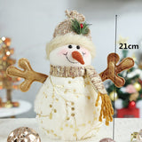 Christmas Decorations For Home Lovely Snowman Doll Standing Toys Christmas Tree Decorations Ornaments Xmas New Year Gifts Kids