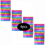 4pcs/lot Square Party Curtain Bachelorette Party Birthday Party Decorations Sequin Wedding Backdrop Decorations Wall Curtain