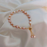 Cifeeo  New Baroque Natural Pearl Bracelet Sexy For Woman Bracelet Fashion Lady Temperament Bracelet Chaoren Jewelry South Korea