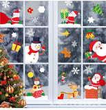 Christmas Gift Christmas Sticker Santa Claus Xmas Elk Snowflake Faceless Doll Window Stickers Merry Christmas Feliz Navidad Decor For Home 2022