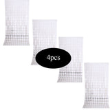 4pcs/lot Square Party Curtain Bachelorette Party Birthday Party Decorations Sequin Wedding Backdrop Decorations Wall Curtain