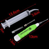 New Tonsil Stone Remover Tools LED Light Ear Wax Remover Stainless Steel Earpick Irrigator Syringe Clean Care Tool