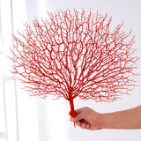 Cifeeo Christmas Gift Simple Plastic Peacock Coral Branch White Simulation Dry Branch Home Photo Studio Photography Decoration