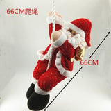 Christmas Gift Christmas Decoration Rope Climbing Santa Claus Doll Pendant Shopping Mall Window Layout Hanging Merry Xmas Ornaments