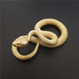 Copper Vintage Gold Snake Desktop Decor Ornaments Brass Snake Key Chains Fashion Boa Keyrings Punk Rock  DIY Accessories Gift