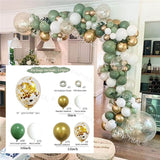 1Set White Gold Balloon Garland Arch Kit Wedding Latex Balloon Kid's Adult Birthday Party Decoration Baby Shower Globos Supplies