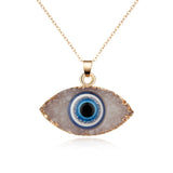 Back To School  1PC Blue Glass 30mm Evil Eye Pendants Necklace For Women Men Turkey Evil Eyes Lucky Necklace Choker Jewelry Accessories