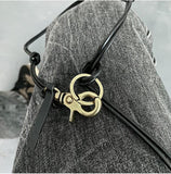 Cifeeo-Keychain Stitching Pu Leather Necklace