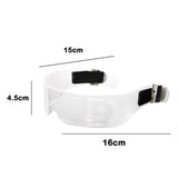 LED Glasses EL Wire Neon Party Luminous LED Glasses Light Up Glasses Rave Costume Party Decor DJ SunGlasses Halloween Decoration1209