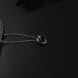 Cifeeo-Long Metal Ring Pendant Necklace