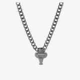 Cifeeo-Metal Lock Pendant Necklace