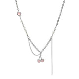 CIFEEO-Pearl Cascade Necklace