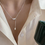 CIFEEO-Double-layer Pearl Camellia Necklace