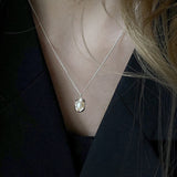 CIFEEO-Double-layer Pearl Camellia Necklace