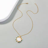 CIFEEO-Lunar Pearl Pendant Necklace