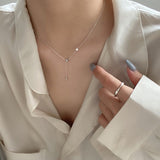 CIFEEO-Double-layer Pearl Camellia Necklace