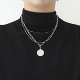 Cifeeo-Portrait Multi-Layer Chain Necklace