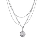 Cifeeo-Portrait Multi-Layer Chain Necklace