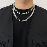 Cifeeo-Punk Cuban Chain Necklace