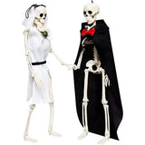 Cifeeo   Halloween 3D Simulation Skeleton Swingable Plastic Skeleton For Horror Bar Haunted House Home Decor Halloween Party Decoration