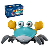 Cifeeo Electric Induction Escape Crab Toys Projection Interactive Toy Musical Simulated Crawling Toys Educational Toys for Kids Gifts