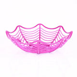 Cifeeo   Halloween Decoration Black Spider Web Bowl Fruit Plate Candy Biscuit Package Basket Bowl Trick Or Treat Halloween Party Supplies