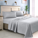 Cifeeo 4/6 Pieces Luxury Bedding Sheet Set Egyptian Cotton 1000TC Fitted Sheet Flat Sheet Pillowcase - Wrinkle, Stain, Fade Resistant