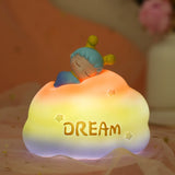 Cifeeo  2023 New Vinyl Color Fantasy Cartoon Moon Cloud Night Light Creative Children Bedside Decoration Ornament Children Gifts