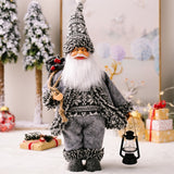 Black Friday Cifeeo  42Cm Standing Posture Gift Santa Claus Doll Oranments Xmas Pendants Merry Christmas Decor For Home Kids Gift Naviidad Presents