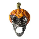 Cifeeo  Funny Pumpkin Skull Halloween Pumpkin Resin Crafts Ornaments Horror Ghost Festival Party Gift DIY Happy Halloween Day Decor