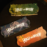 Cifeeo  2023 New Halloween Door Home Office Card Listing Atmosphere Night Light Festival Wooden Craft Decoration Pendant Light