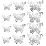 Back to school 12Pcs/Set 3D Hollow Butterfly Wall Sticker Cake Decor Toppers Wedding Decoration Living Room Home Decor Butterflies Stickers