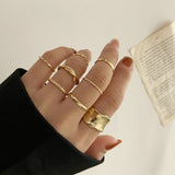 Cifeeo 3-16PC Fashion Ring Sets For Women Vintage Punk Gothic Finger Jewelry Fine Jewelry  Boys Girls Party Gifts