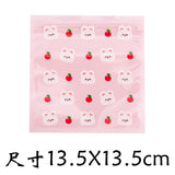 Back to school 10pcs Cute Bear Rabbit Snack Ziplock Bag Biscuits Candy Small Packaging Bag 13.5*13.5cm Party Hand-made Snack Packaging Bags