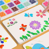 Cifeeo DIY Fun Finger Painting Drawing Set Toys Kids Activities Coloring Graffiti Doodle Book Early Educational Toy Kindergarten Gift