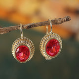 Back to school Cifeeo  Fashion Filled Natural Beauty Red Women's Earring Earrings Women's Earrings Wedding Anniversary Gift