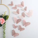 Back To School 12pcs Suncatcher Sticker 3D Effect Crystal Butterflies Wall Sticker Beautiful Butterfly for Kids Room Wall Decal Home Decoration