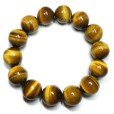 8mm Natural Stone Buddha Bracelet Brown Tiger Eyes Beads Bracelet for Men Women Weight Loss Healing Bracelets Jewelry