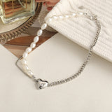 Cifeeo Kpop Heart Chain Choker Necklace For Women collar Goth Necklaces Aesthetic Jewellery Christmas Party Girl halloween New Chocker