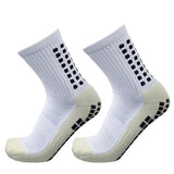 Cifeeo-Men's Football Soccer Socks Sports Cycling Grip Socks Anti Slip Non Slip Grip Pads for Football Basketball