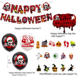 Cifeeo  Halloween Decoration Kawaii Anime Figure Bloody Skull Latex Balloon Set Halloween Party Decoration Supplies Toy Gift