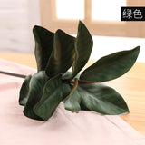 Simulation Magnolia Leaf New Fake Plant Plastic Feel Home Living Room Decoration Floor Artificial Flowers Branches Home Decore