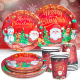 Christmas Gift Merry Christmas Disposable Tableware Christmas Decorations For Home Cristmas Ornament Xmas Navidad Gift New Year