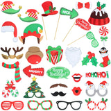 Christmas Gift Photo Propschristmas Photo Bootphoto Propsh Props Kit Masks Lips Beard Snowman Wedding Christmas Party Decoration Supplies