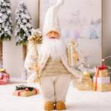 Black Friday Cifeeo  42Cm Standing Posture Gift Santa Claus Doll Oranments Xmas Pendants Merry Christmas Decor For Home Kids Gift Naviidad Presents